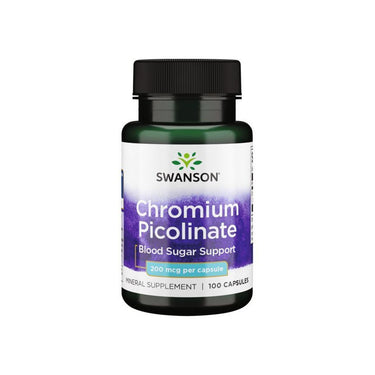 Swanson's Chromium Picolinate 200 mcg, 100 Capsules, is expertly formulated for blood sugar support and heart health.
